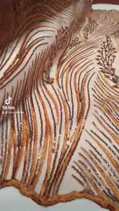 (COD) Kain Tulle Eifel Premium | Desain Terbaru | Penuh Payet | Kebaya Modern | Kain Meteran