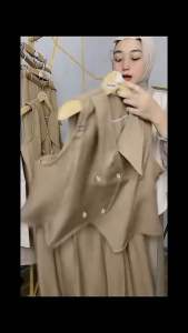 Rompi/Vest Wanita Korean Style // Vest Korean Style Bahan Semu Woll
