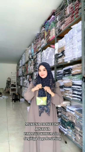 Mukenah Ainayya Berlengan + Free Tas + Sajadah Muka
