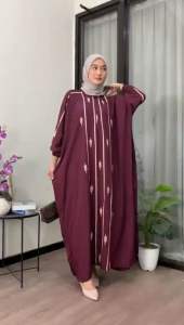 Kaftan Lozy Premium Rayon Super Jumbo Busui Dress Nyaman Panjang Tebal