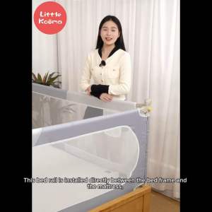 Baby Toddler Bed Guard Rails Barrier Protector Bedroom Playpen Bed Fence Single Side Lift