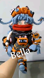 Pumpkin Cat bag Crochet 南猫大嘴包 钩织品