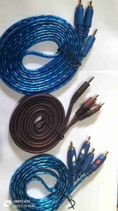 RCA CABLES 2X1 3M BLUE / 2X1 1.5M GOLD PLATED Heavy Duty