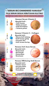 Hanasui Serum Vitamin C+Collagen/Anti Acne/Whitening gold 20ml.