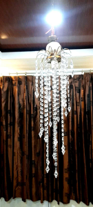 Lampu Hias Kristal Diameter 22cm Panjang 60cm