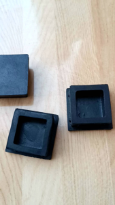 (100Pcs) Karet Kaki Hollow 35x35 Kopong Karet Tutup Kaki Meja Kursi Rak Pipa Besi Kotak