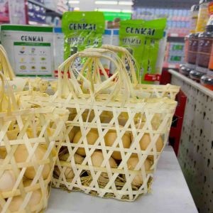 Hộp Tre Đan mắt cáo Đa Năng Tiện Lợi Thân Thiện Môi Trường làn đựng đồ đi chợ đựng hoa quả làn đi sinh Túi vintage làn em bé xách đi chơi giỏ xách cói pinic bảo vệ môi trường decor chụp ảnh