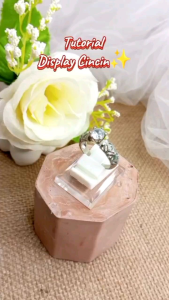 Display ring dudukan cincin tempat cincin isi 10pcs
