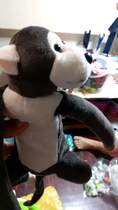 ตุ๊กตาลิงตุ๊กตาผ้ามีเสียง