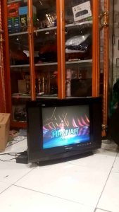 MESIN POLYTRON SLIM 21 IN NON XBR SUBWOOFER TIPE CRT RINGAN 6229 ORI CABUTAN NORMAL SUDAH LULUS TES TINGGAL PASANG SAJA