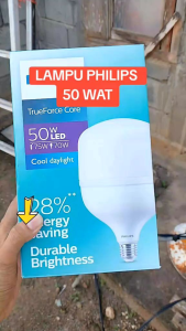 FLASH SALE BOHLAM LED PHILIPS 50 WATT DAYLIGHT 6500K MODEL TERBARU