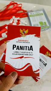 ID CARD ISI 10 SET B2 / B3 / B4 / COCARD / NAME TAG MIKA PANITIA / PESERTA / SISWA DLL