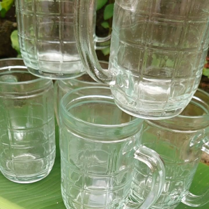 Gelas Kaca Tebal 6PCS/Gelas Teh/Gelas Beling/Gelas Mewah 400ML