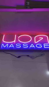 ป้ายไฟ ป้ายไฟร้าน ป้ายไฟตัวอักษร ป้ายไฟวิ่ง ป้ายไฟนีออน ป้ายไฟopen ป้ายไฟled นวดmassage ขนาด60x30