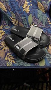 Sandal Slop Adch Phylon Abu Tua Ringan Anti Slip - Sandal Pria Wanita Terbaru