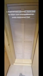 Loft bed customize /L shape loft bed customize for helper room/bomb shelter/store room/utility
