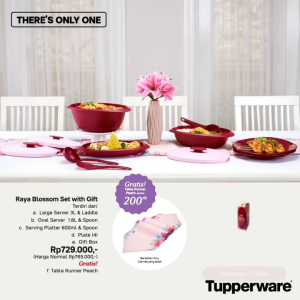 Raya blossom collection tupperware