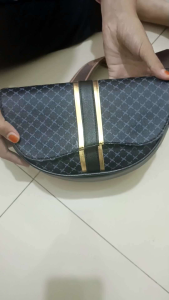 KEENSA Tas Wanita Selempang Dhenissa Slingbag Wanita Terbaru Kekinian Bag Bahan PVC Motif Silang Kulit