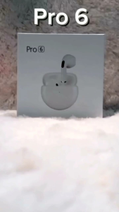 [E.T] Pro 6 TWS Bluetooth Headset with Microphone HiFi Stereo Touch Earbud Bluetooth