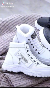 EVOLUSI BOOTS - Sepatu Wanita Boots Berbulu Terbaru 2023 Model Korean Style Terlaris