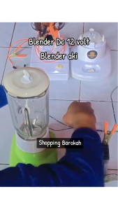 Blender 12V DC - TANPA GELAS JUS - Blender aki 12V Model miyako BISA DIBAWA KEMANA SAJA