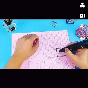 3 มิติ 3D ซิลิโคนรองวาด PLA ปากกา วาดรูป แผ่นรองวาด