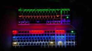 Bàn Phím Cơ Gaming có dây ZK3 Pro Blue Switch 87 Key chuyên game PC laptop | 10 chế độ Led RGB xuyên chữ cao cấp