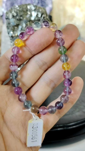 Natural High Grade Candy Fluorite Crystal Beads Bracelet RF03 #CrystalBracelet