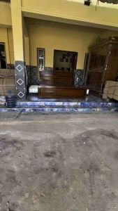 Tempat Tidur Laci Bawah Dipan Minimalis Kayu Jati Tua