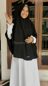 DIANDRA HIJAB Kerudung Instan Bahan Crinkle Khimar XL