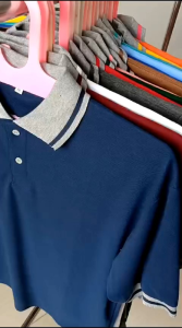 kaos kerah polos kerah lakos polos pria dan wanita dewasa lengan pendek karet uk m l xl xxl xxxl