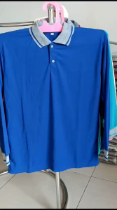 Kaos Kerah Polo Shirt Lengan Panjang Ukuran M L XL XXL XXXL