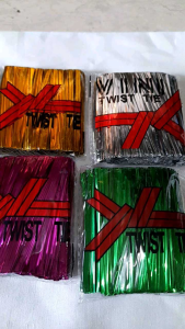 [1 PAK ISI 600 PCS] KAWAT TWIS TIE SOUVENIR PLASTIK SNAK FARCEL HADIAH