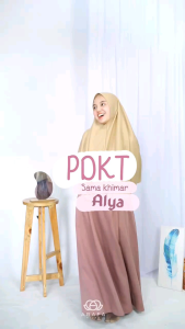 Arafa Hijab - Khimar Alya L | Jilbab Instan Kaos Non Pad
