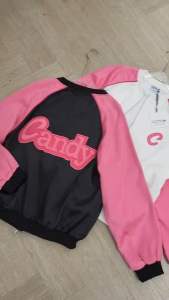Cotton Candy Jacket เสื้อแจคเก็ตโอเวอร์ไซส์ทูโทน
