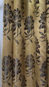 Brown silk Ringcurtain 5ft-10ft lenght 56”width sold per piece only