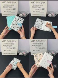 6 Cute Cat PU Leather 、Loose-Leaf Notebook Detachable Grid Student Journal Hand-Friendly Non-Stiff Binding Waterproof Wear-Resistant Cover Thick Ink-Proof Inner Pages Ultra Portable Lightweight Memo Notebook for School Office and Gift