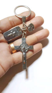 Exorcism Crucifix Of St. Benedict Key Holder for Protection Against BadLuck for All Season Gift