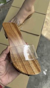 Dép Guốc Gỗ Mộc Thời Trang Big Size Mẫu Mới 7 Phân