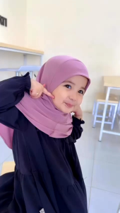 JILBAB BABY DAN ANAK JERSEY PREMIUM HIJAB DAILY MALAY JILBAB INSTAN ANAK