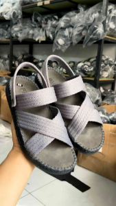Dép quai hậu nam quai dù bền bỉ   Sandal nam vải dù D13 đế lõm ôm chân may viền thủ công chắc chắn Khâu giaysandal