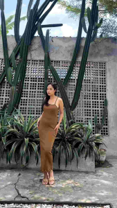 LUNA BASIC DRESS RIB BODYCON - DRESS WANITA PENDEK & PANJANG