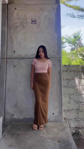 Tasya Long Skirt - Rok Span Panjang Tanpa Belahan