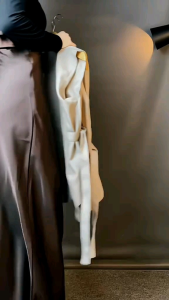 CHERISH VEST ROMPI POLOS WANITA TALI PINGGANG