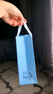6 Pcs Baby Gender Reveal Loot Bag Party Packs Favor Souvenir Giveaways Candy Gift Box Baby Shower Party Supplies Packs Baby Shower