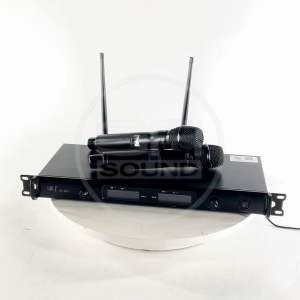 E3 AT-802 Wireless Microphone ไมโครโฟนไร้สาย ไมค์ลอย คู่ UHF ด้ามโลหะ สัญญาณไกล 100m. AT802