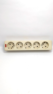 Stop kontak Lima Lubang Sudah Ada Lampu Indikator/Stop Kontak Colokan Listrik 5 lb Terminal Kuningan