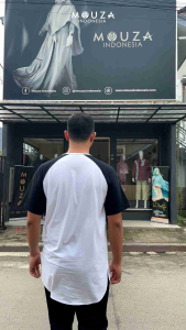 Kurta Kaos El Rumi by Mouza - Raglan Minimalis dengan Saku Bahan Cotton Combat 20S Tersedia dalam 4 Warna - Ukuran S hingga XXL