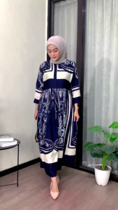 midi dress Anjani Busui resleting LD 115cm