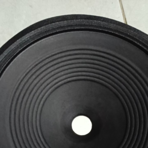 Daun Speaker 12 Inci Coil 33mm Hitam Garis Tebal 3 Gelombang